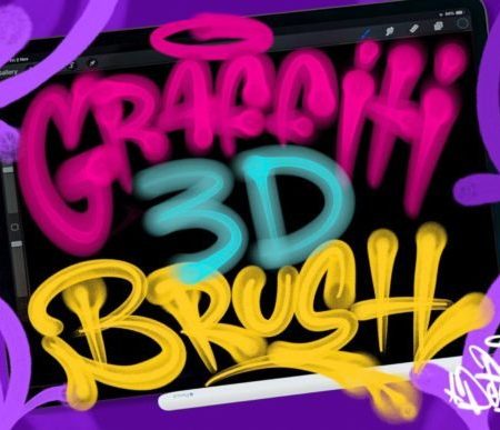 Graffiti 3D Procreate Brush