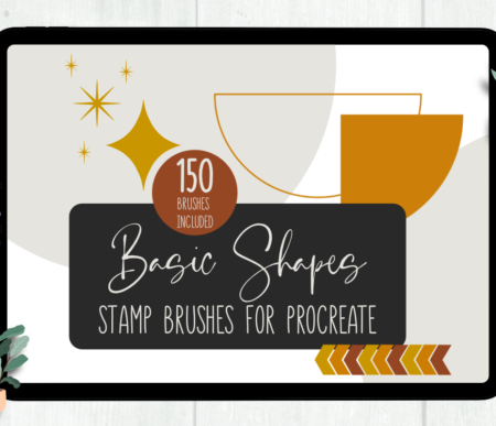 Procreate Basic Shapes Stamp Brushes