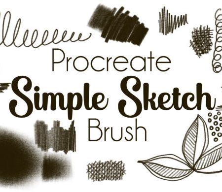 Simple Sketch Procreate Brush set